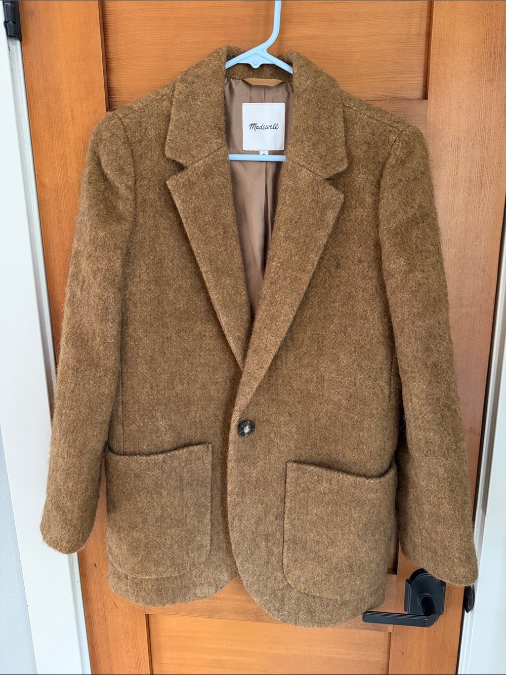 Madewell Women’s The Larsen Blazer in Boucle - Toffee Melange